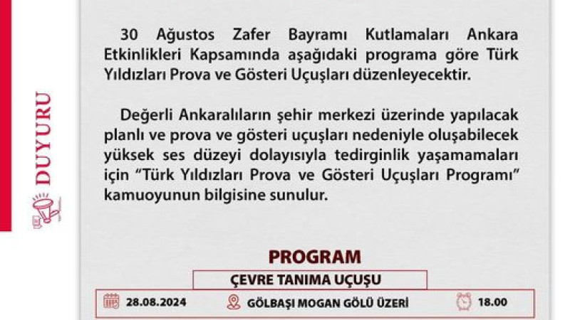 TÜRK YILDIZLARI MOGAN ÜZERİNDE GÖSTERİ YAPACAK