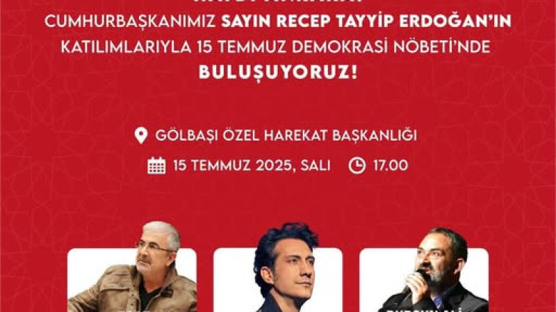 Gölbaşı 15 Temmuz Etkinlikleri Özel Harekat Başkanlığı Yerleşkesinde