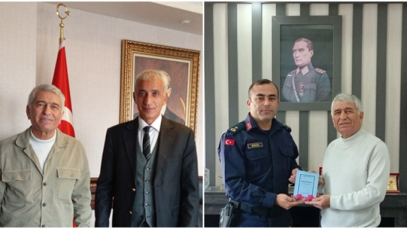 GÖLBAŞI KAYMAKAMI RÜSTEMOĞLU VE KOMUTANI ERGÜN'Ü ZİYARET ETTİM